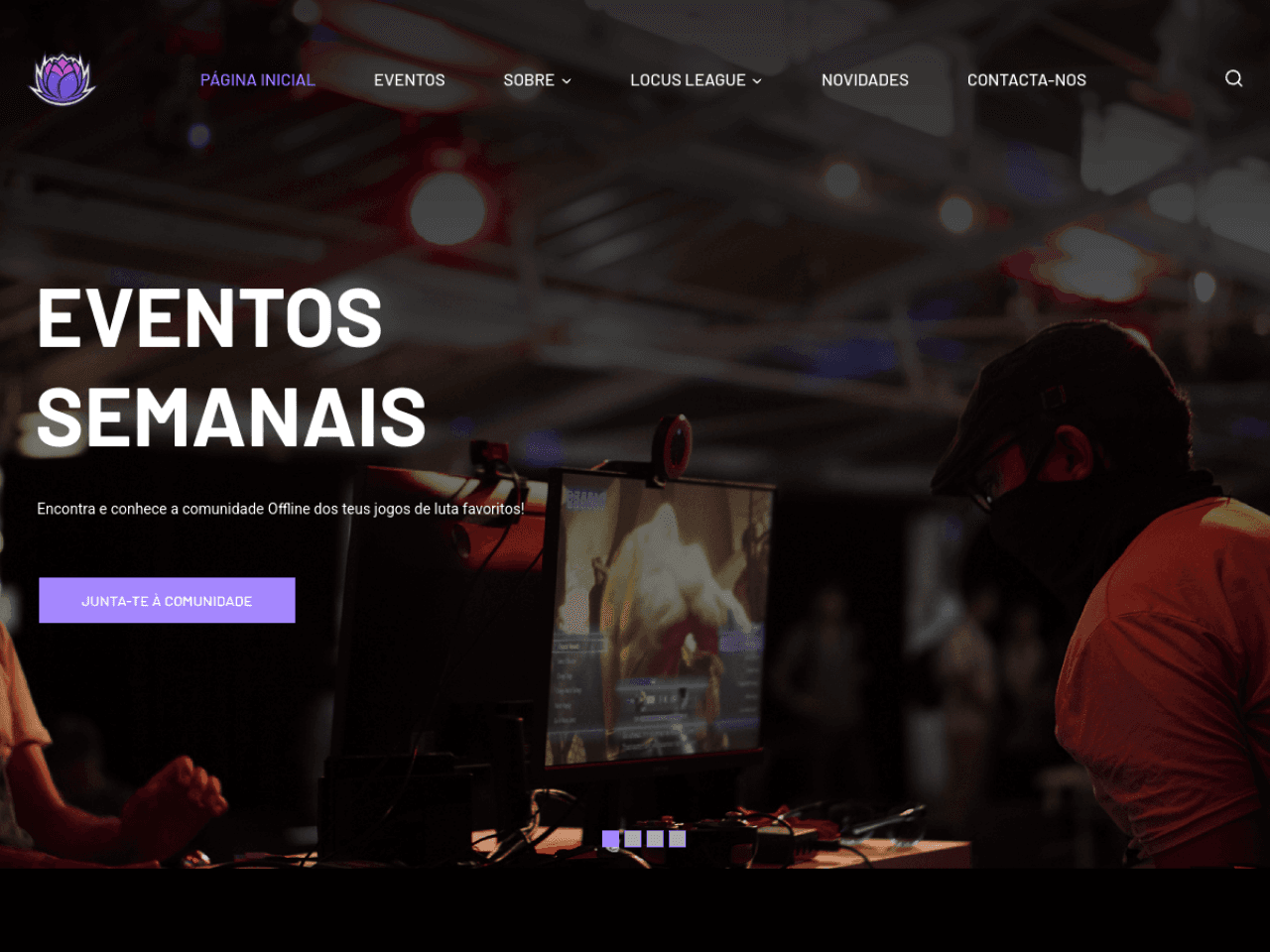 Página inicial do projeto Locus Crew